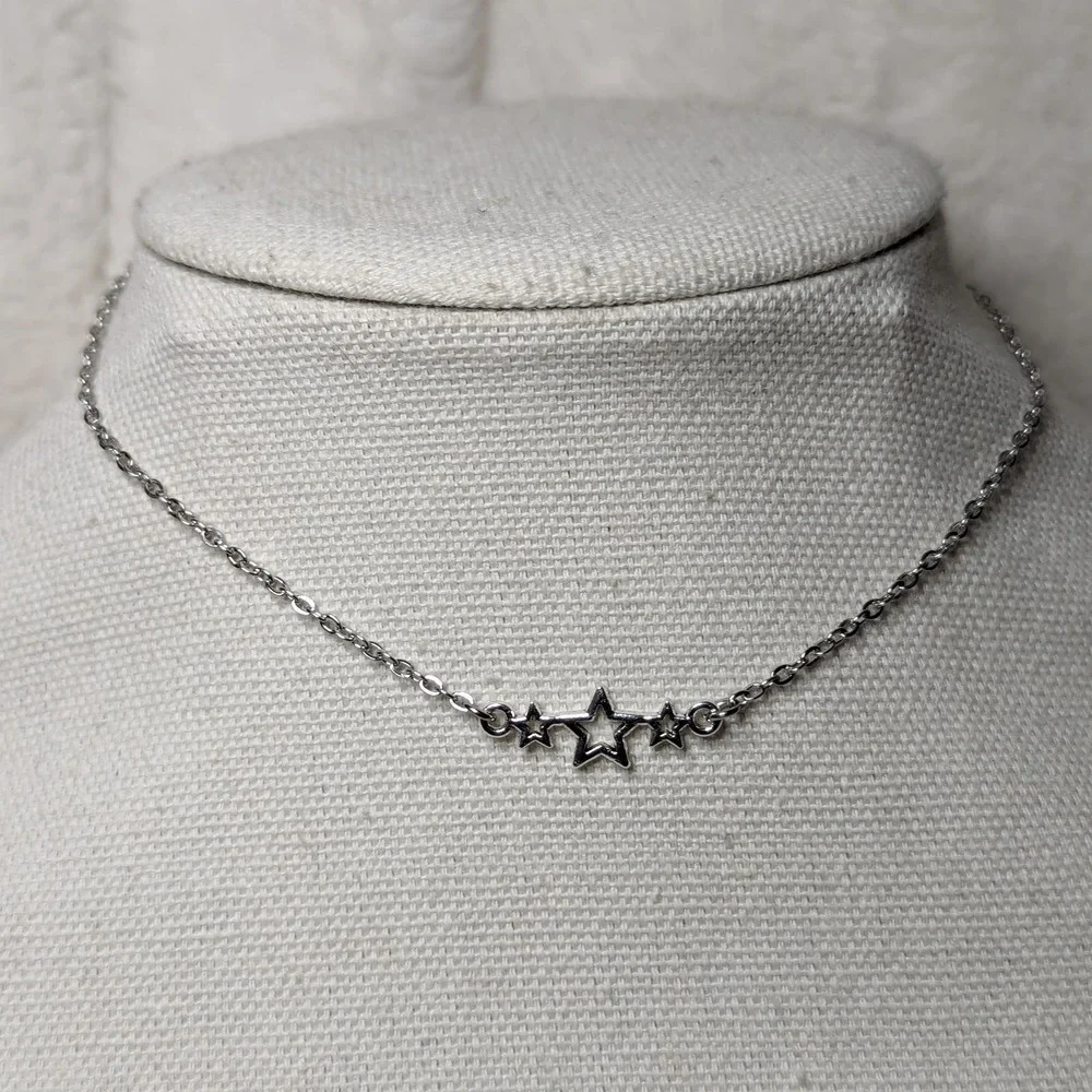 Y2k Star Choker Stainless Steel Necklace